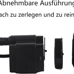 2 stück USB Mini Wasserpumpen(180L/H, 3W), Ultra Leise Aquarium pumpe mit hohem Hub, brunnenpumpe mit 1,5 m Netzkabel,für Aquarien, Teich, Brunnen, Statuen, Hydrokultur,Wasserpumpe Klein USB 18