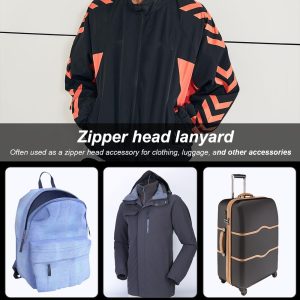 Reißverschluss Anhänger, 10 Stück Rutschfest Zipper Tag, Reißverschluss Anhänger zum Einfädeln, ReißVerschlussverläNgerung, Reissverschlussgriff, für Rucksack, Sportbekleidung 10