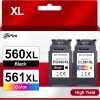 CanPick 560 561 Patronen XL PG-560XL CL-561XL Multipack Ersatz für Canon Druckerpatronen 560 560 PG 560 XL schwarz und CL 561 XL für Canon Pixma TS5350 TS5351 TS5352 TS5353 TS7451 TS7450 Drucker 22