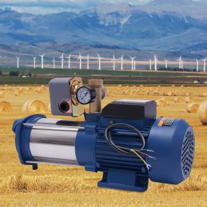 1800W Gartenpumpe Kreiselpumpe 4000 L/H Wasserpumpe Zentrifugalpumpe Horizontale Rohrleitungspumpe für den Hausgebrauch mit hoher Förderhöhe und hohem Durchfluss Booster Zirkulationspumpe 12