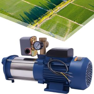 1800W Gartenpumpe Kreiselpumpe 4000 L/H Wasserpumpe Zentrifugalpumpe Horizontale Rohrleitungspumpe für den Hausgebrauch mit hoher Förderhöhe und hohem Durchfluss Booster Zirkulationspumpe 14