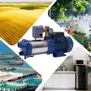 1800W Gartenpumpe Kreiselpumpe 4000 L/H Wasserpumpe Zentrifugalpumpe Horizontale Rohrleitungspumpe für den Hausgebrauch mit hoher Förderhöhe und hohem Durchfluss Booster Zirkulationspumpe 18