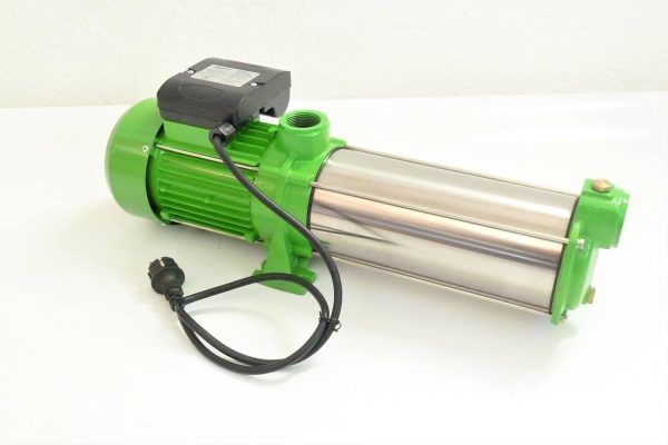 CHM GmbH® Gartenpumpe Edelstahl 2,2 Kw 11 Bar 8600 L/h Kreiselpumpe Wasserpumpe Pumpe für Hauswasserwerk 1,25 Zoll Anschluss, Edelstahl Schaufelräder, sehr gute Laufruhe nur 68 db 2