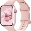 Yoohoo Kompatibel mit Apple Watch Armband 41mm 40mm 42mm 46mm 45mm 44mm 38mm 49mm,Weiches Silikon Sport Ersatz Armbänder Kompatibel mit iWatch SE Series 10 9 8 7 6 5 4 3 2 1 Ultra Herren Damen 20