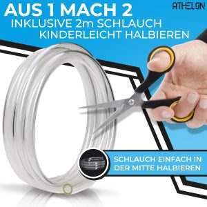 ATHELON® Handpumpe für Benzin, Diesel, Wasser & Öl - XL Umfüllpumpe inkl. Flüssigkeitsregler und 2m Schlauch - Verbesserte Schlauchpumpe [2024] - Zuverlässig & Auslaufsicher 21