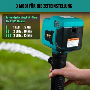 Mellif Akku Regenfasspumpe Wasserpumpe für Makita Akku 18V, max. Fördermenge 2725 L/h,Förderhöhe 8 m, Tauchdruckpumpe, bürstenlos Motor Automatisch Stop, mit Wasserrohr für Garten,Pool (ohne Akku) 16