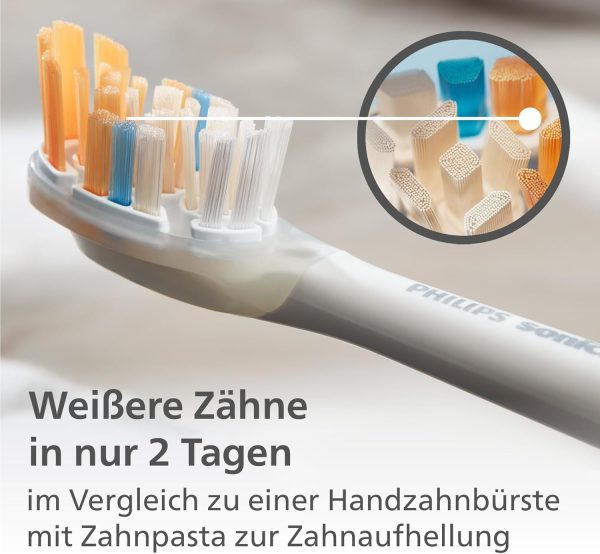 Philips Sonicare Original A3 Premium All-in-One-Ersatz-Bürstenkopf für die elektrische Zahnbürste – 4er-Pack Philips Sonicare Ersatz-Bürstenköpfe in Weiß (Modell HX9094/10) 3