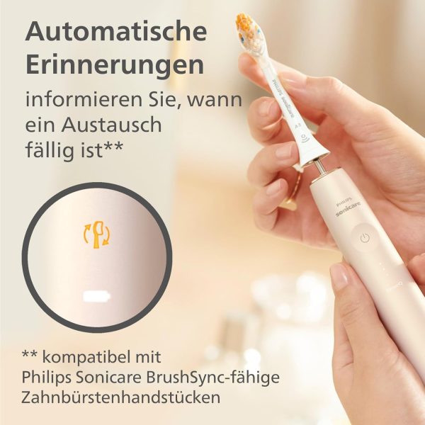 Philips Sonicare Original A3 Premium All-in-One-Ersatz-Bürstenkopf für die elektrische Zahnbürste – 4er-Pack Philips Sonicare Ersatz-Bürstenköpfe in Weiß (Modell HX9094/10) 4