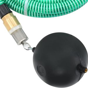 ARKEM Saugschlauch mit Messing-Anschlüssen Grün 1,1" 7 m PVC PumpenzubehöR Schnellkupplung 1 Zoll 17