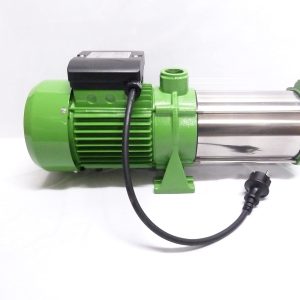 CHM GmbH® Kreiselpumpe Edelstahl 1,1 KW 5400 L/h 6,5 Bar Druck Gartenpumpe mit Druckschalter einstellbar und Edelstahlschaufelräder 12