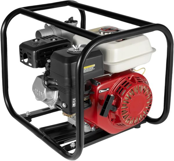 4 Takt 6.5 PS Motorpumpe Benzin Teichpumpe Wasserpumpe 4.8KW Portabilität Benzin 210cc Gartenpumpe,Geeignet für Ackerland,Obstfelder und Gemüsegärten 1