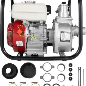 4 Takt 6.5 PS Motorpumpe Benzin Teichpumpe Wasserpumpe 4.8KW Portabilität Benzin 210cc Gartenpumpe,Geeignet für Ackerland,Obstfelder und Gemüsegärten 22