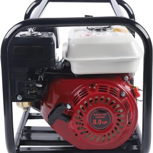 4 Takt 6.5 PS Motorpumpe Benzin Teichpumpe Wasserpumpe 4.8KW Portabilität Benzin 210cc Gartenpumpe,Geeignet für Ackerland,Obstfelder und Gemüsegärten 24