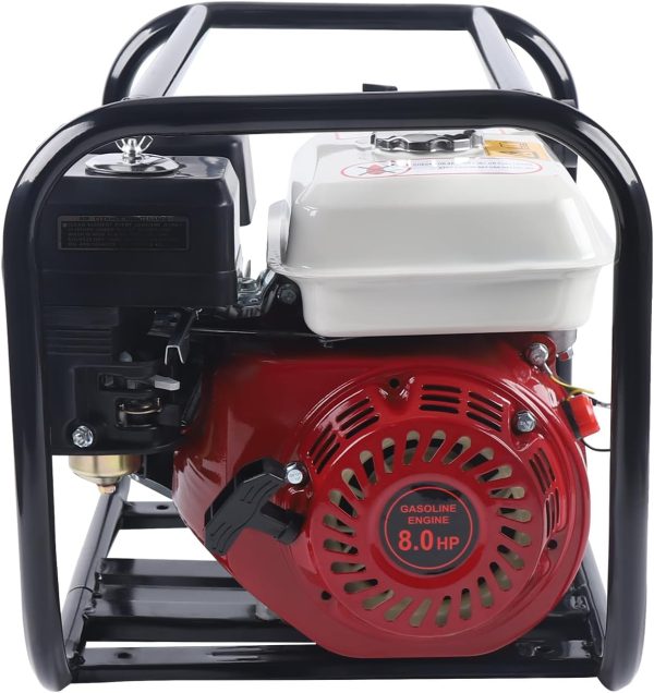 4 Takt 6.5 PS Motorpumpe Benzin Teichpumpe Wasserpumpe 4.8KW Portabilität Benzin 210cc Gartenpumpe,Geeignet für Ackerland,Obstfelder und Gemüsegärten 9