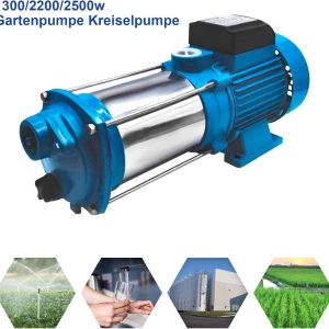 2200W IP44 Rostfreier Stahl Gartenpumpe 35 ℃ Maximale Wassertemperatur Wassertransferpumpe Selbstansaugende Gartenpumpe Edelstahl Kreiselpumpe für Hauswasserwerke, Haus und Garten 14