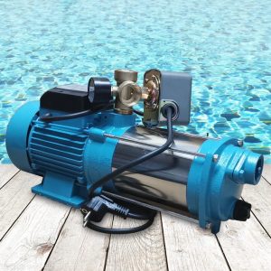 Premium Kreiselpumpe 4000L/H 1300W, Ansaughöhe 8m, 9.8Bar Druck, Förderhöhe 98m, Wasserpumpe Haus Garten Hauswasserwerk mit Druckschalter 12