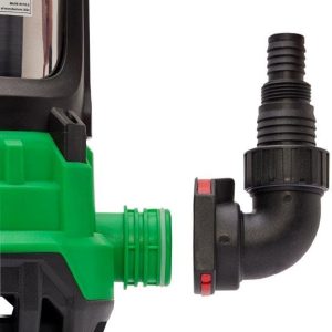 CHM GmbH Tauchpumpe Schmutzwasserpumpe 15000 l/h 1100 Watt für Partikel bis 25mm mit 360° Winkeladapter 10