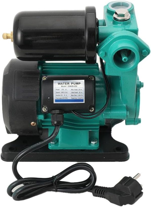 230V Kreiselpumpe Gartenpumpe Wasserpumpe Hauswasserwerk Saugpumpe 250W 2100 L/h Fördermenge 3,5 Bar Jetpumpe 8m Ansaughöhe 1 Zoll Anschluss für klares 1