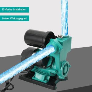 230V Kreiselpumpe Gartenpumpe Wasserpumpe Hauswasserwerk Saugpumpe 250W 2100 L/h Fördermenge 3,5 Bar Jetpumpe 8m Ansaughöhe 1 Zoll Anschluss für klares 24