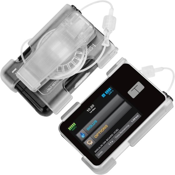 Ablefector tSlim x2 Pumpenetui mit Clip, Tandemholster mit 360° drehbarem Clip, t:Slim X2 Pumpenzubehör zur Diabetesversorgung, stabiles Insulinpumpenetui, perfekt kompatibel mit t:Slim X2 & G6 1