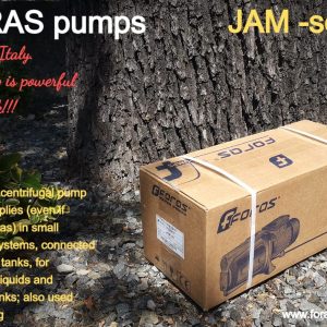 FORAS JAM150T Selbstansaugende elektrische Kreiselpumpe, made in Italy, Dauerbetrieb, 400V, 1.1 kW, max. 120 L/min, 50m 22