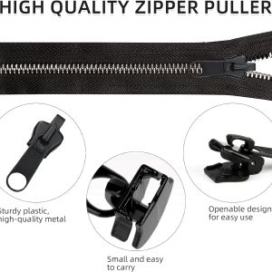 12 Stück Reißverschluss Zipper,3 Größen Reißverschluss Schieber Ersatz,Reißverschluss Zipper,Universal Reißverschluss-Fix-Kit,Abnehmbarer Ersatzzipper Set,Zieher Für Reparatur Jacken Koffer Rucksäcke 10