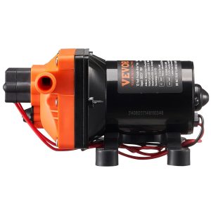 VEVOR 12-V-Membranpumpe, 11,36 L/min, 4-Kammer-DC-Wasserpumpe mit automatischem Druckschalter 40–100 PSI einstellbar, 55 PSI, 1/2 Zoll MNPT-Anschluss, für Wohnmobil, Yacht, Imbisswagen, Camper, Marine 31