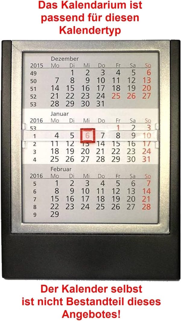 HiCuCo Ersatz-Kalenderblätter für 2 Jahre (2025 + 2026) - passend für 3-Monats-Tischkalender Stehkalender Aufstellkalender TypW (TypW1 und TypW2) 4