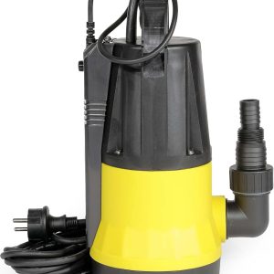 Wiltec Schmutzwasserpumpe mit Sensor 550 W, Tauchpumpe Schmutzwasser mit 2 Modi, Wasserpumpe 12500 l/h, Brunnenpumpe 7 m Förderhöhe & 7 m Tiefe 16