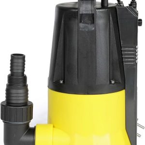 Wiltec Schmutzwasserpumpe mit Sensor 550 W, Tauchpumpe Schmutzwasser mit 2 Modi, Wasserpumpe 12500 l/h, Brunnenpumpe 7 m Förderhöhe & 7 m Tiefe 18